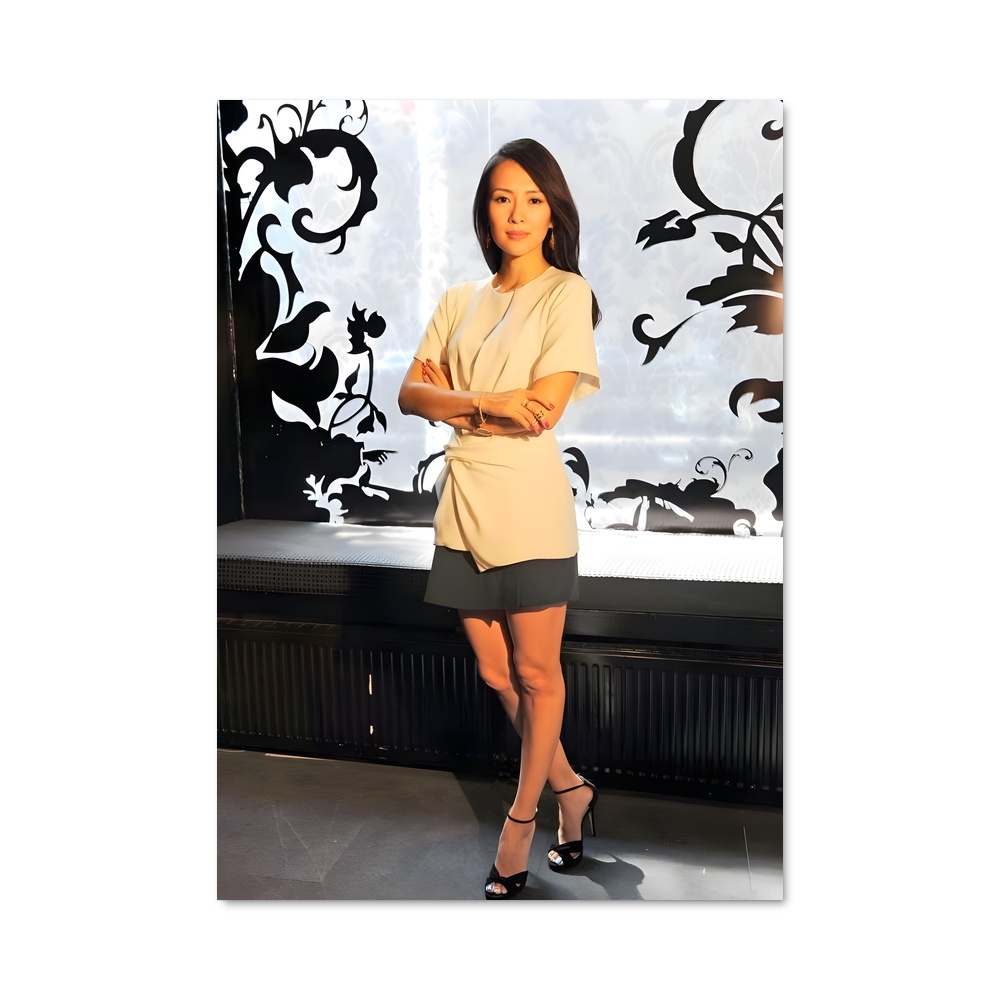 Poster Zhang Ziyi robe beige mystérieuse